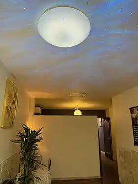 天体イルミの天井